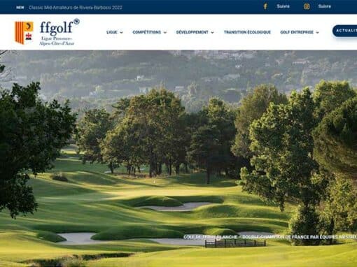 Site Institutionnel Ligue Régionale de Golf PACA